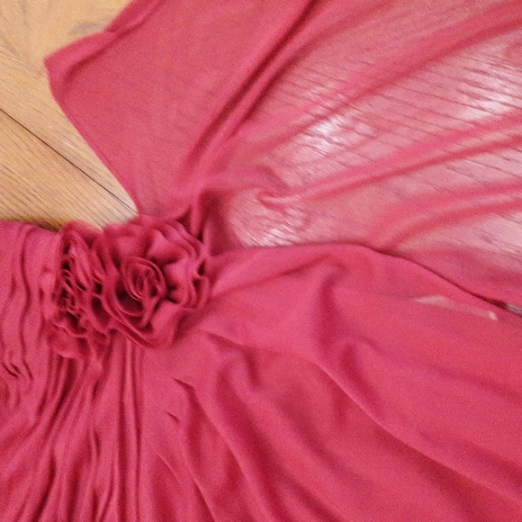 PROM DRESS / PRETTY DARK RED EVENING GOWN SZ 12  Petite NWT - Picture 13 of 14